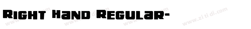 Right Hand Regular字体转换